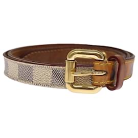 Louis Vuitton-LOUIS VUITTON Damier Azur Ceinture Tresor Belt 36.2"" M9730 LV Auth ti1747-Other