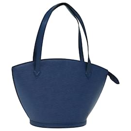 Louis Vuitton-LOUIS VUITTON Epi Saint Jacques Bolsa de Ombro Azul M52275 auth 75192-Azul