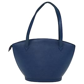 Louis Vuitton-LOUIS VUITTON Epi Saint Jacques Bolsa de Ombro Azul M52275 auth 75192-Azul