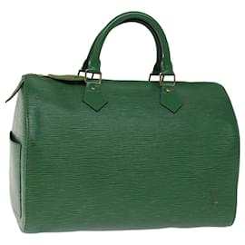 Louis Vuitton-Louis Vuitton Epi Speedy 30 Hand Bag Borneo Green M43004 LV Auth 75279-Other