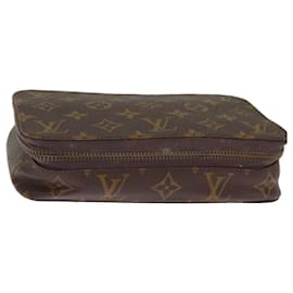 Louis Vuitton-LOUIS VUITTON Monogram Poche Monte Carlo Boîte à Bijoux M47352 Auth LV 75681-Monogramme