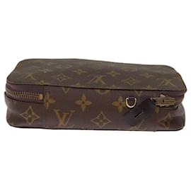 Louis Vuitton-LOUIS VUITTON Monogram Poche Monte Carlo Boîte à Bijoux M47352 Auth LV 75681-Monogramme