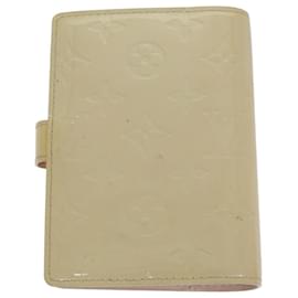 Louis Vuitton-LOUIS VUITTON Vernis Agenda PM Day Planner Cover Pink R21007 LV Auth 75650-Other