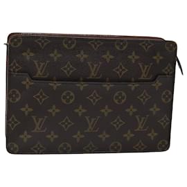 Louis Vuitton-LOUIS VUITTON Monogram Pochette Homme Clutch Bag M51795 LV Auth ep4209-Monogram