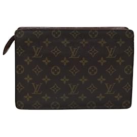 Louis Vuitton-LOUIS VUITTON Monogram Pochette Homme Clutch Bag M51795 LV Auth ep4209-Monogram