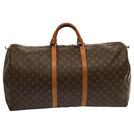 Louis Vuitton-Louis Vuitton Monogram Keepall 60 Boston Bag M41422 LV Auth am6272-Monogram