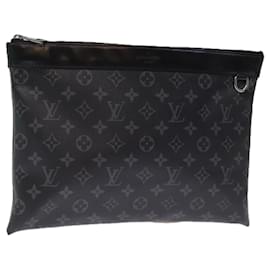 Louis Vuitton-LOUIS VUITTON Monogram Eclipse Pochette Discovery Clutch Bag M62291 auth 75173-Other