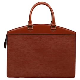 Louis Vuitton-LOUIS VUITTON Bolso de mano Epi Riviera Marrón M48183 LV Auth 75753-Castaño