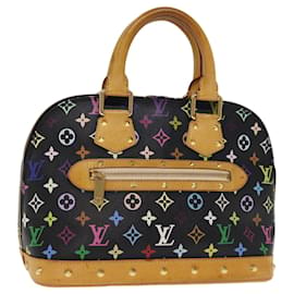 Louis Vuitton-Bolsa de mão LOUIS VUITTON Monograma Multicolor Alma Preto M92646 Autenticação de LV 74284-Preto