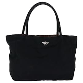 Autre Marque-BOTTEGA VENETA Hand Bag Nylon Black Auth yk12682-Black