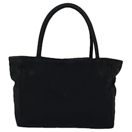 Autre Marque-BOTTEGA VENETA Hand Bag Nylon Black Auth yk12682-Black