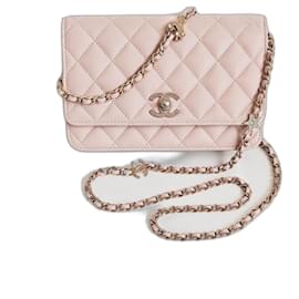 Chanel-Portafoglio Chanel su catena 24c-Rosa