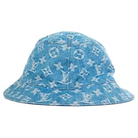 Louis Vuitton-LOUIS VUITTON  Hats T.cm 60 cotton-Blue