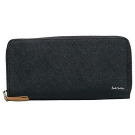 Paul Smith Leather Long Wallet Navy Blue