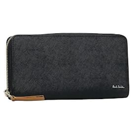 Paul Smith-Paul Smith Leather Long Wallet Navy in Great Condition-Blue