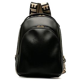 Stella Mc Cartney Mochila de couro com logotipo Stella McCartney em muito bom estado Preto