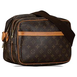 Louis Vuitton-Louis Vuitton Brown Monogram Reporter PM-Castaño