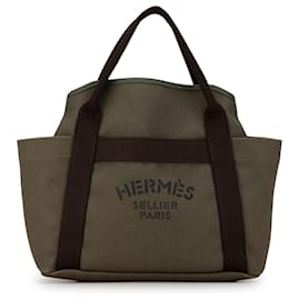 Hermès-Hermès Brown Sac de Pansage Grooming Bag-Brown,Other