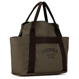Hermès-Hermès Brown Sac de Pansage Grooming Bag-Brown,Other