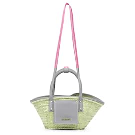 Jacquemus-Jacquemus Brown Le Panier Soleil Satchel-Brown,Pink,Beige