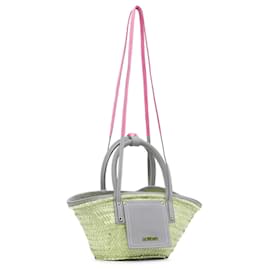 Jacquemus-Jacquemus Brown Le Panier Soleil Satchel-Brown,Pink,Beige