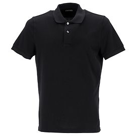 Polo Tom Ford de algodón negro Negro