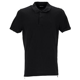 Polo Tom Ford de algodón negro Negro