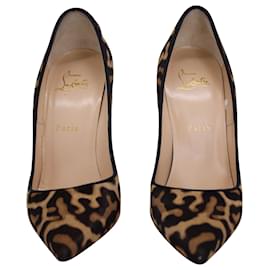 Christian Louboutin-Christian Louboutin So Kate 120 Leopard Pumps in Pony Hair Leather-Other,Python print