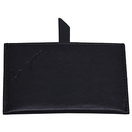 Portacarte Saint Laurent Pocket Mirror in pelle nera Nero