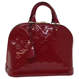 Louis Vuitton-Bolsa de mão LOUIS VUITTON Monograma Vernis Alma PM Rosa Indian M91770 Autenticação de LV 75382-Outro