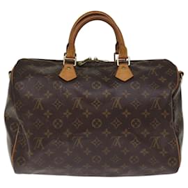 Louis Vuitton-Louis Vuitton Monogram Speedy Bandouliere 35 Hand Bag M41111 LV Auth 75286-Monogram