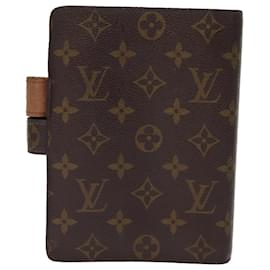 Louis Vuitton-LOUIS VUITTON Monogram Agenda MM Day Planner Cover R20105 LV Auth hk1285-Monogram
