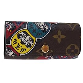 Louis Vuitton-LOUIS VUITTON Monogram Kabuki Daruma Multicles 4 Key Case M67252 LV Auth am6279-Monogram