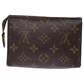 Louis Vuitton-Louis Vuitton Monogram Poche Toilette 15 Pouch M47546 LV Auth 75253-Monogram