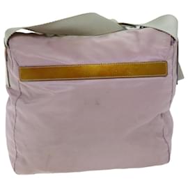 Prada-PRADA Shoulder Bag Nylon Pink Auth 74637-Pink