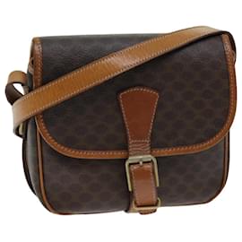 Céline-CELINE Macadam Canvas Shoulder Bag Macadam Canvas Auth ep4296-Brown