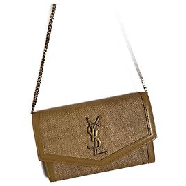 Yves Saint Laurent Raffia Handbag Light Brown Light brown