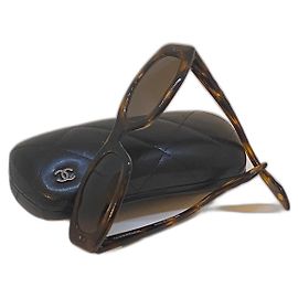 Chanel Sunglasses CC Monogram Tortoiseshell Acetate Brown