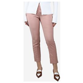 Miu Miu Calças de lã rosa - tamanho UK 8 Rosa
