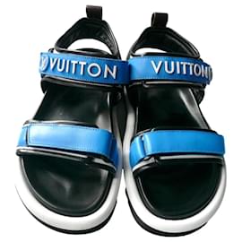 Louis Vuitton-LOUIS VUITTON Sandale confort Pool Pillow Sold Out 39-Bleu
