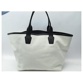 Balenciaga-BALENCIAGA CABAS CITY PARIS HANDBAG 689271 IN ECRU CANVAS TOTE BAG PURSE-Cream