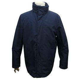 NEW PRADA COAT LONG SGB PARKA226 l 52 NYLON BLACK JACKET COAT Navy blue