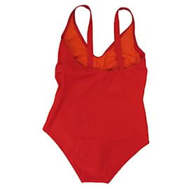 Hermès-NEUF MAILLOT DE BAIN HERMES ONDINE H923716DD M 40 ROUGE RED NEW SWIMSUIT-Rouge