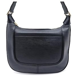 Louis Vuitton-NUEVO BOLSO DE MANO LOUIS VUITTON SARVANGA BOLSO DE MANO DE PIEL NEGRO EPI MONEDERO DE PIEL-Negro