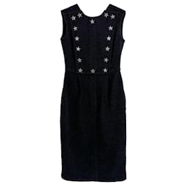 Chanel-New Paris Dallas CC Stars Black Tweed Dress-Black