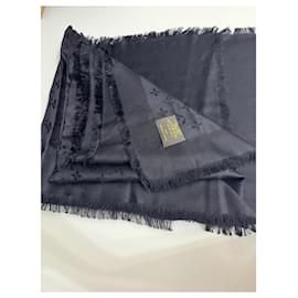 Louis Vuitton-Monogram scarf-Black