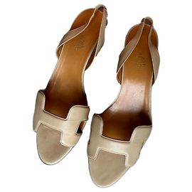 Hermès Sapatilhas de ballet Bege