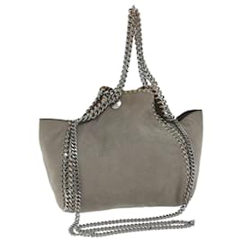 Autre Marque-Stella MacCartney Chain Falabella Tote Bag Polyester Gray Auth bs8831-Grey