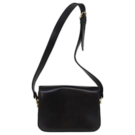 Céline-CELINE Sac Bandoulière Calèche Cuir Noir Auth bs14459-Noir