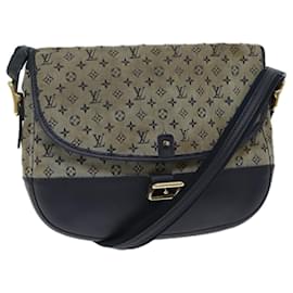 Louis Vuitton-LOUIS VUITTON Monogram Mini Borsa a tracolla Belanger Blu M92670 LV Auth bs13523-Blu